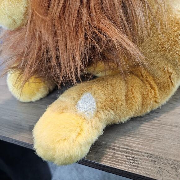 Disney The Lion King Simba Plush Hand Puppet Large Stuffed Animal 23" Vintage - Picture 9 of 12